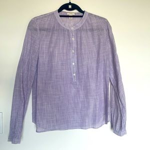 J. Crew Striped Linen Shirt